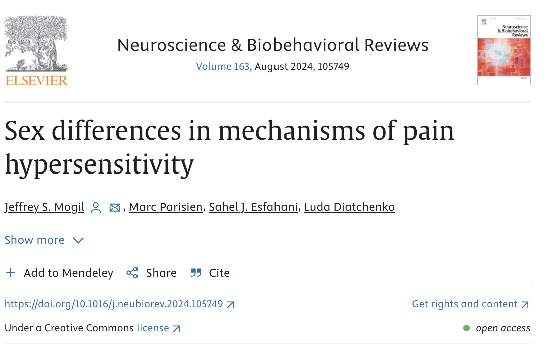 Recent policies spotlighting sex differences unveil male-specific microglia, female-specific CGRP and prolactin roles in pain, and a novel T cell hypothesis. These new findings on sex-specific pain biology are reviewed by Prof Jeffrey Mogil and his team in their recent article!