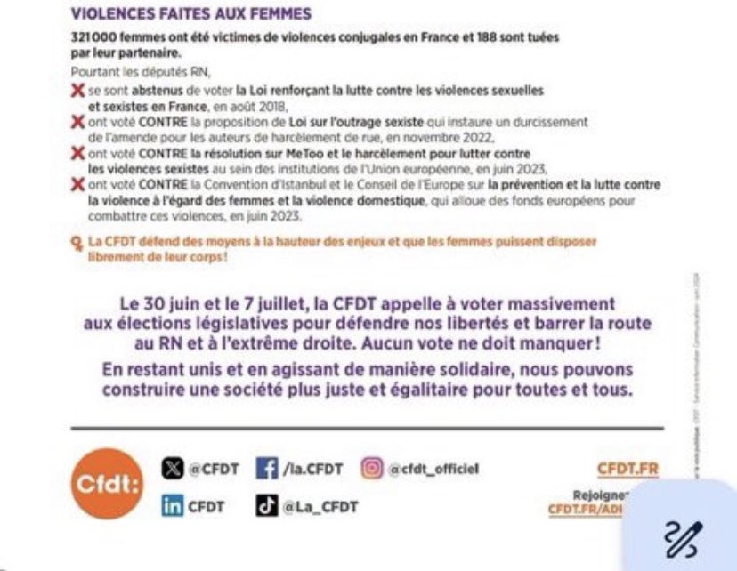 sebastienmaria1's tweet photo. 👏🏻 @LaVieduRail pour cette Une 👇🏻qui dit clairement le danger du programme #RN pour les cheminots
&amp; comme les cheminots sont aussi des des citoyen-ne-s, leur situation et leurs droits sont menacés non seulement au travail mais aussi dans leur vie.
🚨🗳tout sauf l’extrême-droite❗️ https://t.co/3bfG0DgNiF