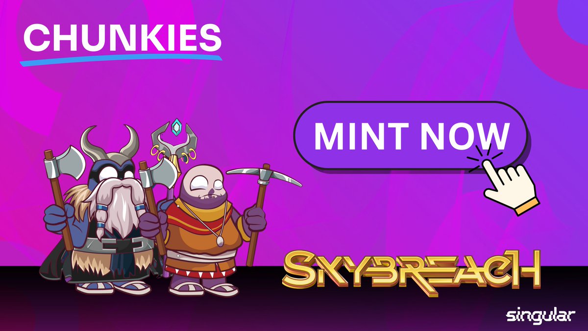 Are you ready for the adventures at Skybreach? 

Prepare for hunting, surveying, gathering resources and much more.

Get your Chunky NOW at skybreach.app/chunkies