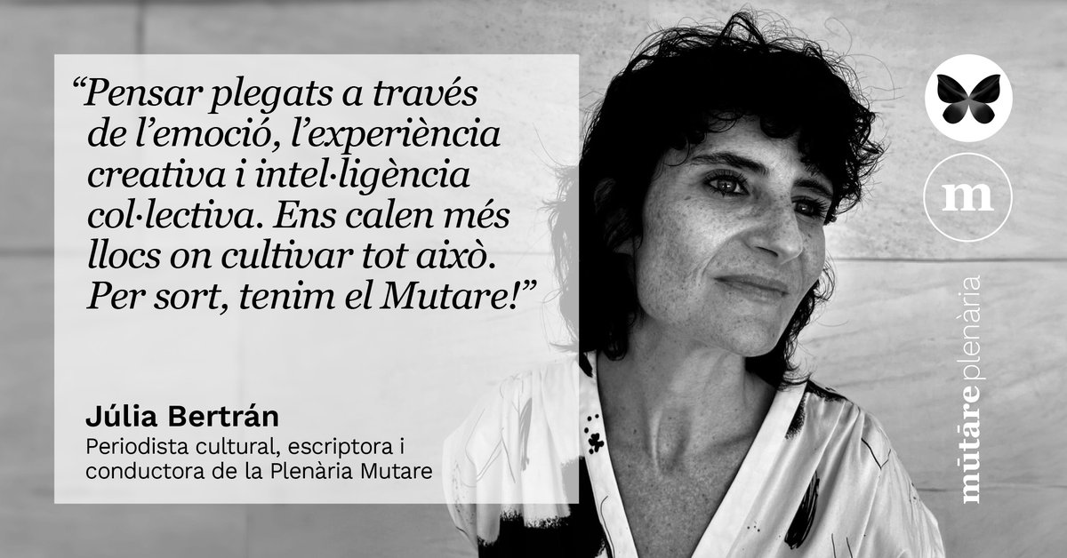 FundacioCarulla's tweet image. 🦋Ultimem detalls per #Mutare2024! Comptem amb una #comunitatMutare compromesa per transformar el món a través de l'art i la cultura!  

🤝😍Un any més, @julysuperfly conduirà les jornades!

🗓️T'esperem del 2 al 5 de juliol!

Últimes places 👉 bit.ly/4exoefn