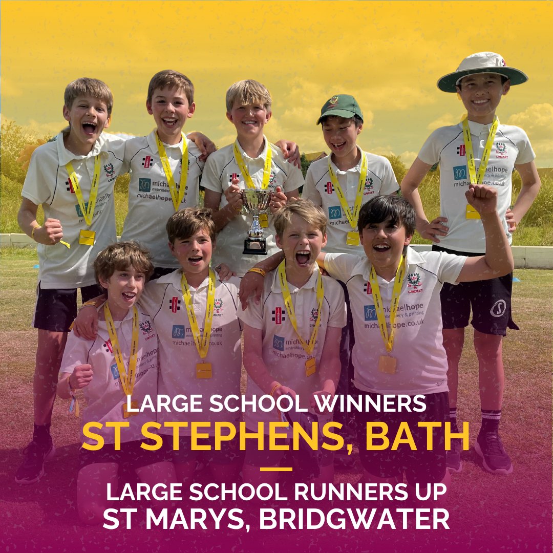 Somerset Cricket Foundation ๐ (@somcricketfdn) on Twitter photo Dynamos Schools County Finals ๐
Congratulations to our winners last week! and a big thanks to Wembdon & Clevedon for hosting the finals! ๐
<a href="/Chance2Shine/">Chance to Shine</a> | <a href="/ECB_cricket/">England and Wales Cricket Board</a> | <a href="/wembdoncc/">Wembdon Cricket Club</a> | <a href="/ClevedonCricket/">Clevedon Cricket</a> Dynamos Schools County Finals ๐
Congratulations to our winners last week! and a big thanks to Wembdon & Clevedon for hosting the finals! ๐
<a href="/Chance2Shine/">Chance to Shine</a> | <a href="/ECB_cricket/">England and Wales Cricket Board</a> | <a href="/wembdoncc/">Wembdon Cricket Club</a> | <a href="/ClevedonCricket/">Clevedon Cricket</a>