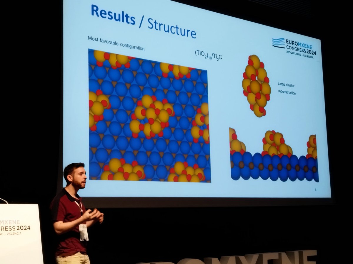 I am glad I was able to present my research on the nature of the chemical bonding of TiO2/Ti2C composites <a href="/EuroMXene2024/">EuroMxene2024</a> Masoomeh Keyhanian, <a href="/AngelMorales83/">Angel Morales-Garcia</a>, Francesc Viñes, and @FrancescIllas <a href="/CMSL_UB/">CMSL UB</a> <a href="/IQTCUB/">IQTCUB</a> <a href="/QuimicaUB/">Facultat de Química UB</a>