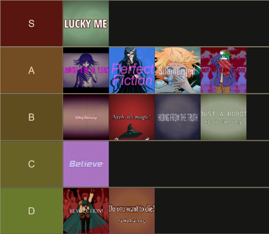 I found a tier maker for my songs and made a (maybe controversial???) list lol. Yes, Submerged = 'Cause I'm a Liar to my brain somehow, Lucky Me = HOPE and I've sorta come to hate DYWTD ngl-
tiermaker.com/create/mcki-ro…