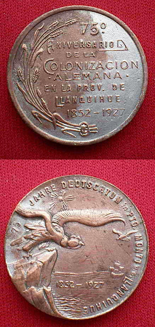 medallaschile's tweet photo. Por decreto del 28 de Junio de 1853 se autorizó la colonización #alemana en la región de #Llanquihue: https://t.co/Y0JZHFCAtX - #Puertovaras - #Octay - #Osorno https://t.co/bgS75fTNhN