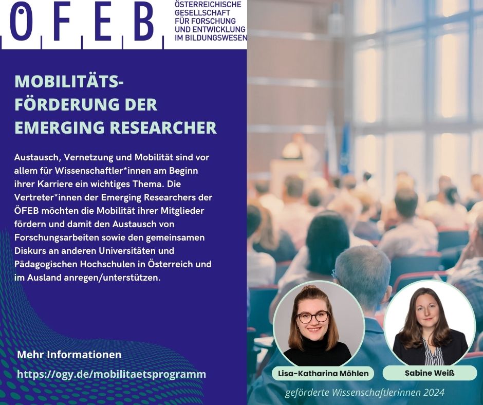 🌟 Förderung der Mobilität von Nachwuchswissenschaftler*innen 🌟
Austausch und Vernetzung sind essenziell für Wissenschaftler*innen am Beginn ihrer Karriere - die Emerging Researchers der <a href="/oefeb_official/">OEFEB</a> unterstützen daher mit der Mobilitätsförderung!
👉 oefeb.at/seiten/display…