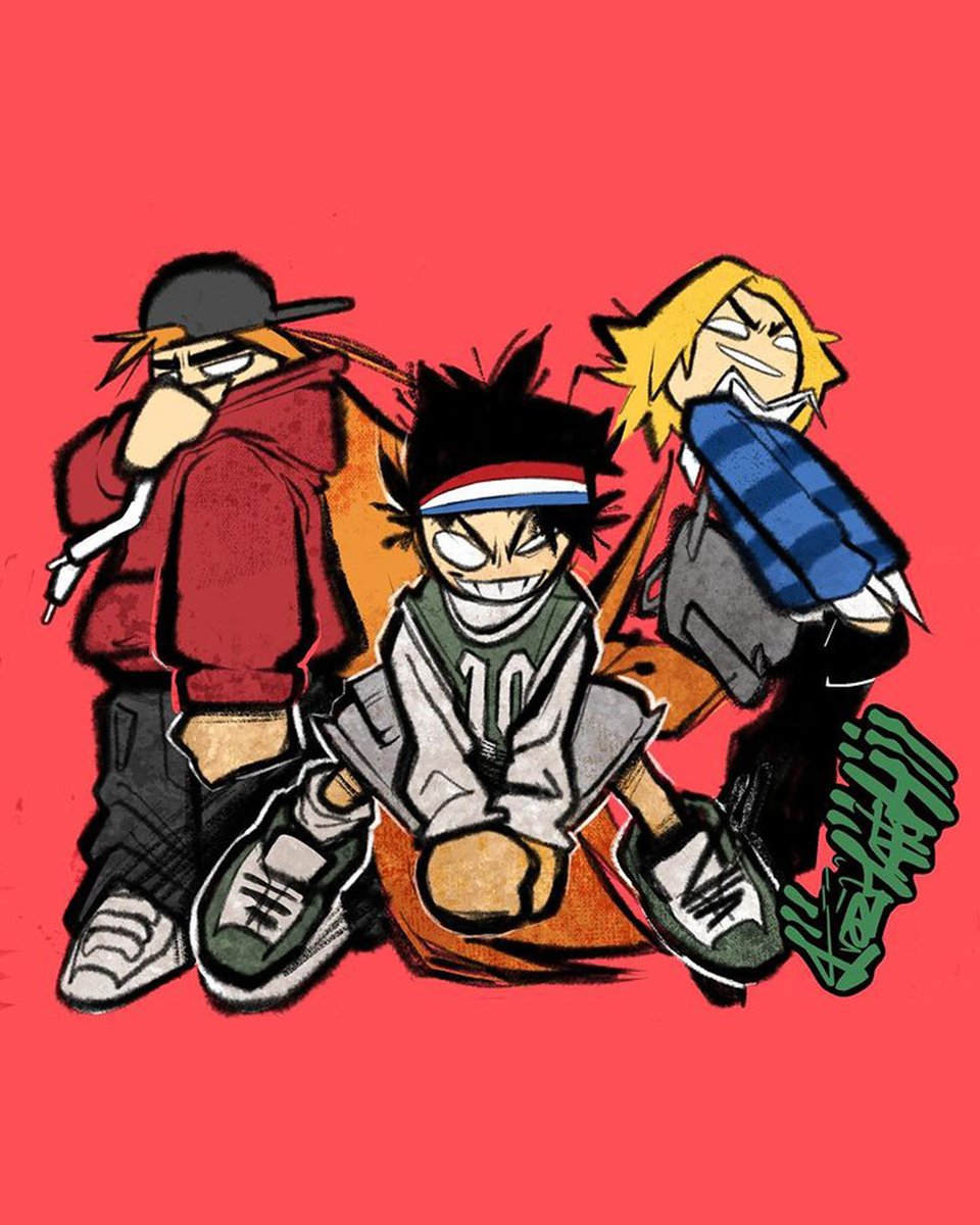 cartoonnetwork's tweet image. Gorillaz vibes for your Friday 😎

🎨: @krozhatch

#cartoonnetwork #fanart #fanartfriday #ededdneddy #adventuretime #fionnaandcake #powerpuffgirls #rowdyruffboys #digitalart #procreate #Gorillaz