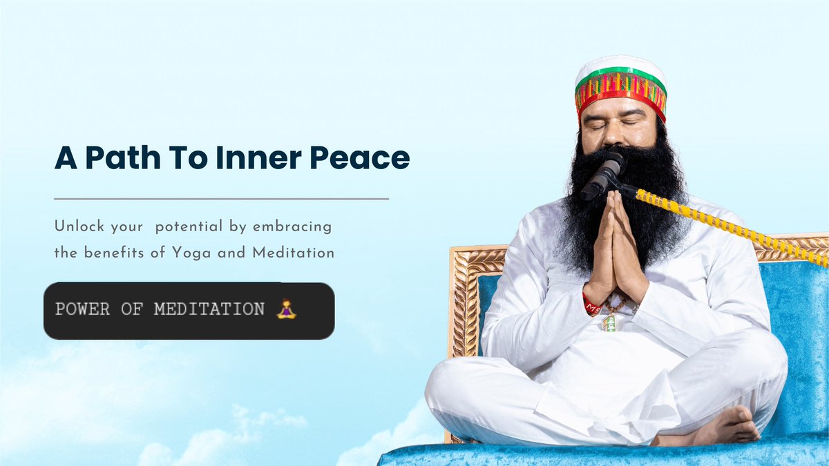 itz_gurpreet13's tweet photo. The #MethodOfMeditation is alternative therapy for common & incurable diseases. Saint MSG suggests #MeditateEveryday, which #IncreaseSelfConfidence, #BoostWillpower & helps to achieve success in every endeavor. So, do #Meditation for healthy & happy living. https://t.co/EgdG8RlCxH