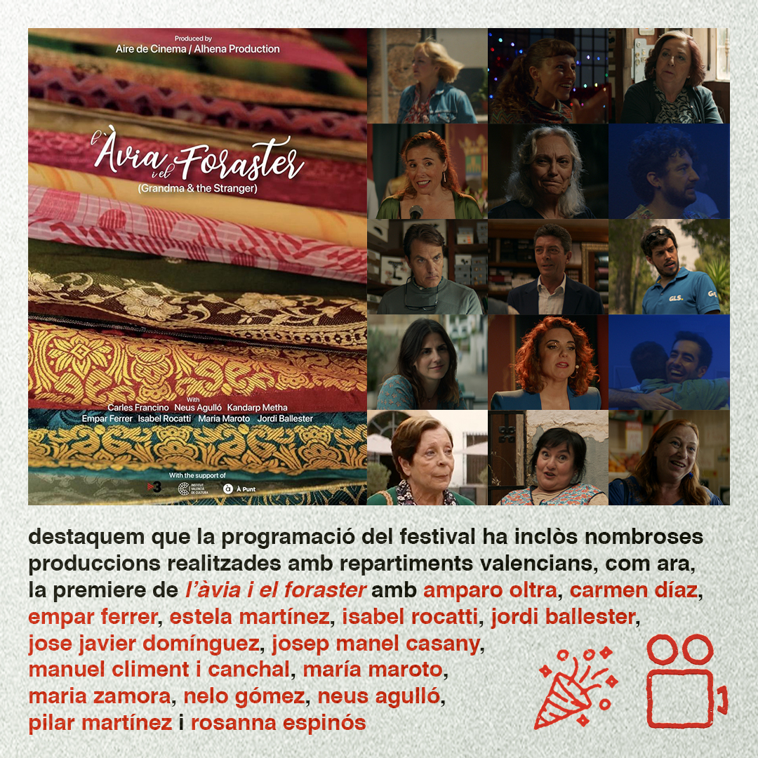 AAPV1's tweet image. 02/03 - els llargmetratges L&apos;àvia i el foraster, Valenciana, Tú no eres yo, Llobàs, ...