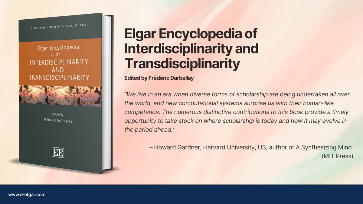 The first Encyclopedia dedicated to  interdisciplinarity and transdisciplinarity. 
lnkd.in/dbD4znJq
lnkd.in/dB9NBCbG
#interdisciplinarity <a href="/UNIGEnews/">Université de Genève</a>