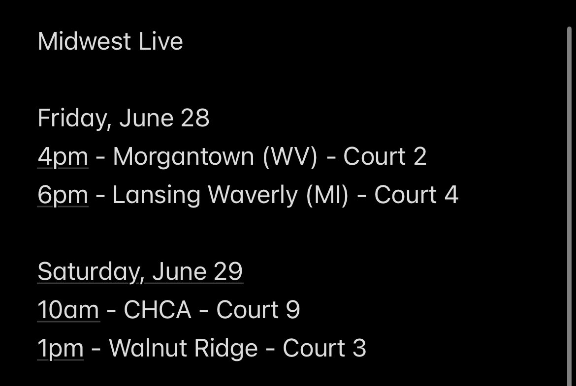 My Midwest Live schedule this weekend.
