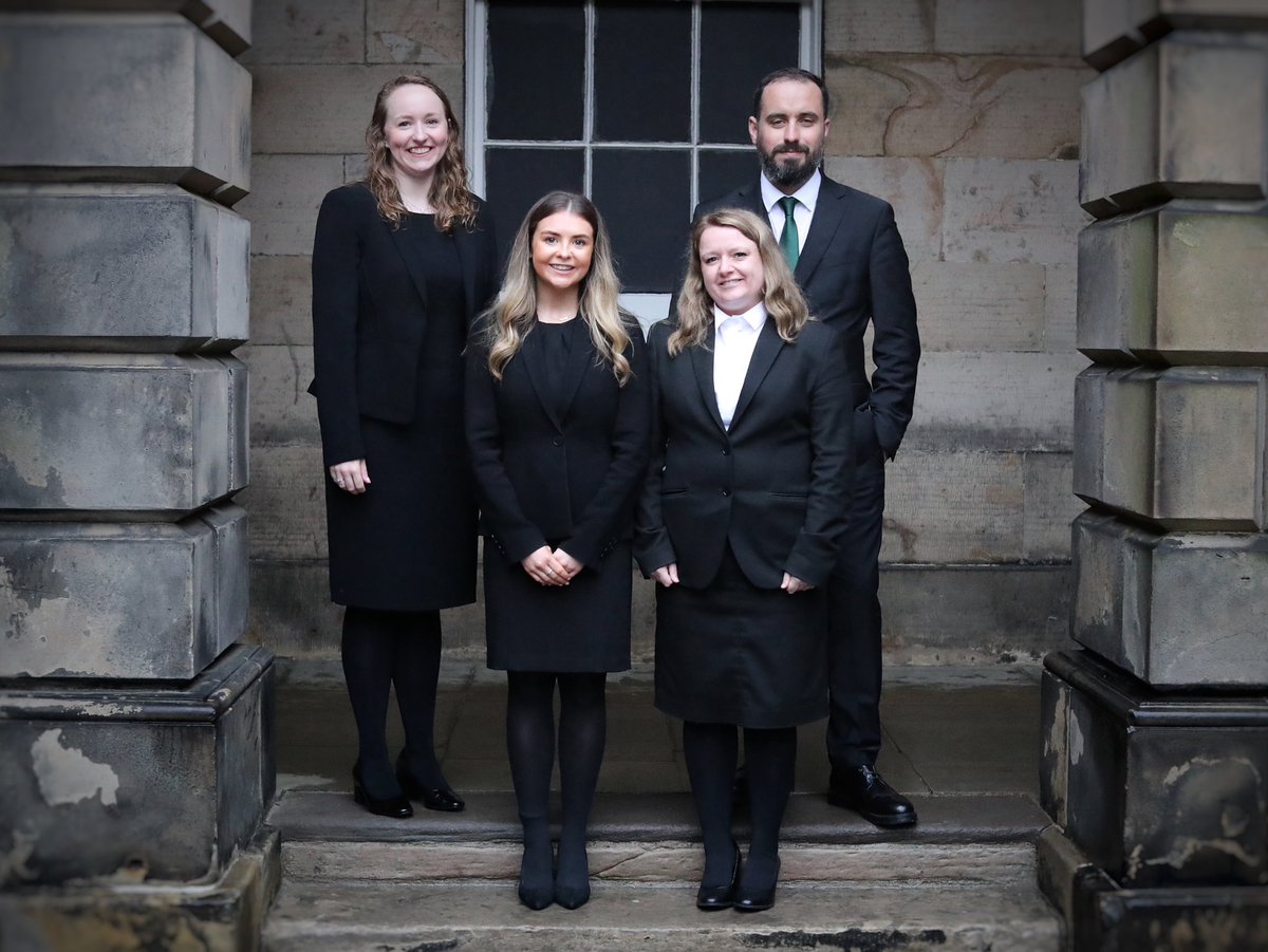 optimumadvocate's tweet photo. We are delighted to have another 4 new members join us. 

Martin Lennon, Mairi-Clare McMillan, Linzi McQuade and Iona Young join Optimum Advocates after calling to the Bar today. https://t.co/ZTPnaXH0NU
