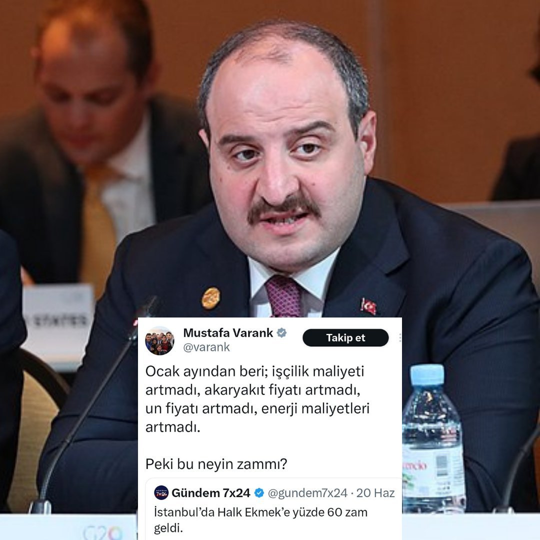 Hadi hep beraber Varank'a soralım:

Asgari ücrete, memurlara, emekçiye zam verilmedi.

Elektriğe %38 zam neyin zammı???