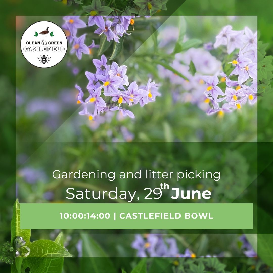 We will be out and about tomorrow before Sounds of the city really kicks off so feel free to pop down and help out if you can.
You don't need to be able to do the whole session, just pop along for what you can.
Details and registration at ourcastlefield.co.uk/cgcastlefield