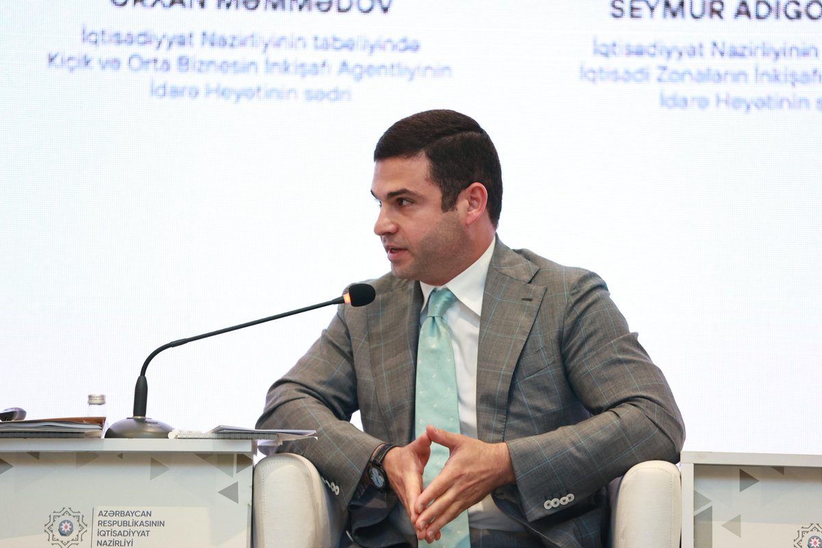 smbgovaz's tweet image. İqtisadiyyat Nazirliyinin təşkilatçılığı ilə #Şuşa şəhərində keçirilən “Sahibkarlar üçün yeni imkanlar: Qarabağı birlikdə quraq” mövzusunda tədbir çərçivəsində panel müzakirələr təşkil olunub.

Ətraflı - bit.ly/3RMgcpq

#EconomyAz