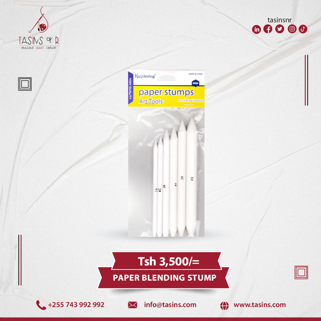 tasinsnr's tweet photo. 𝐏𝐫𝐨𝐝𝐮𝐜𝐭 𝐍𝐚𝐦𝐞:
Paper Blending Stumps

𝐏𝐫𝐨𝐝𝐮𝐜𝐭 𝐏𝐫𝐢𝐜𝐞:
Tsh 3,500/=

Call us 📞  0743 992 992 
#artandcraft #artandcrafttanzania #art #tailoring #embroidery
#embroideryart #bag #handbagslover https://t.co/EzZNWZz4Ju