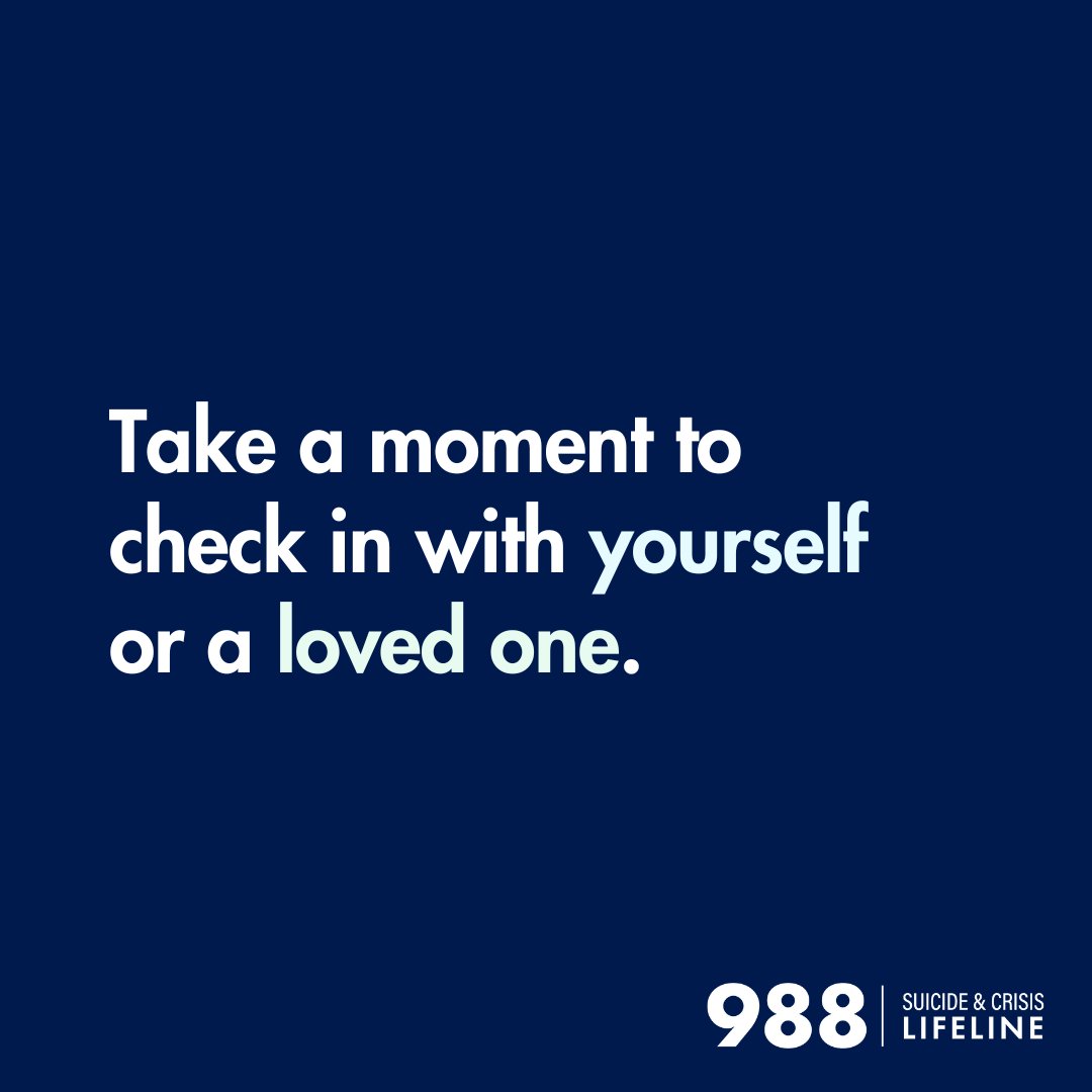 988Lifeline's tweet image. Today, take a moment to check in with yourself or a loved one - then reply to this tweet with a #selfcare tip or message of support to remind everyone that no one is alone in their #mentalhealth journey. 💚