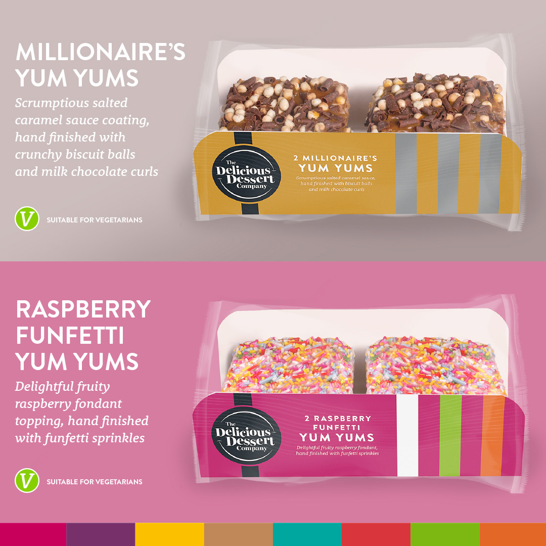 These Yum Yums are so called for a reason – but which to choose? The Millionaire's (£3), topped with salted caramel sauce and crunchy biscuit balls? Or the Raspberry Funfetti (£3), with its fruity fondant topping and dusting of sprinkles? We may just have to try both! 😉 😋 😃