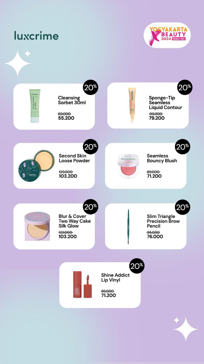 sunfloster's tweet image. aku juga lagi open PO brand yg udh keluar katalognya. ada luxcrime serba 50k &amp;amp; 70k feenya flat 6k aja utk PO ya. OTS fee sesuai harga produk. katalog luxcrime di bawah sini bisa PO semua. Close tgl 29 ya. Krn DM X suka gada notif jd bisa order disini ya :
 chat.whatsapp.com/CqBBqwH1olDJUU…