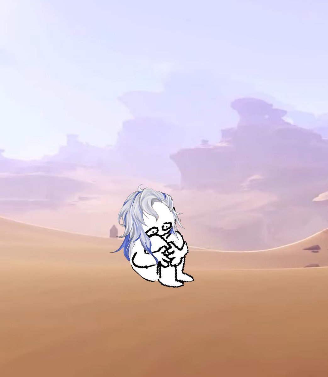 _kachaow's tweet image. Pov: you're trying to farm materials from the desert, but you make the mistake of bringing him along.
#GenshinImpact #Neuvillette
#Genshinfanart