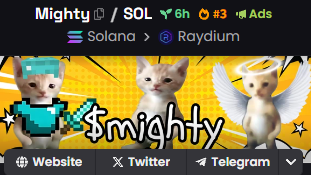 MightyOnSol's tweet photo. $MIGHTY TOGETHER!

#3 and we're just getting started!

https://t.co/3qvHv2PiYO https://t.co/0tYhCR9rpu
