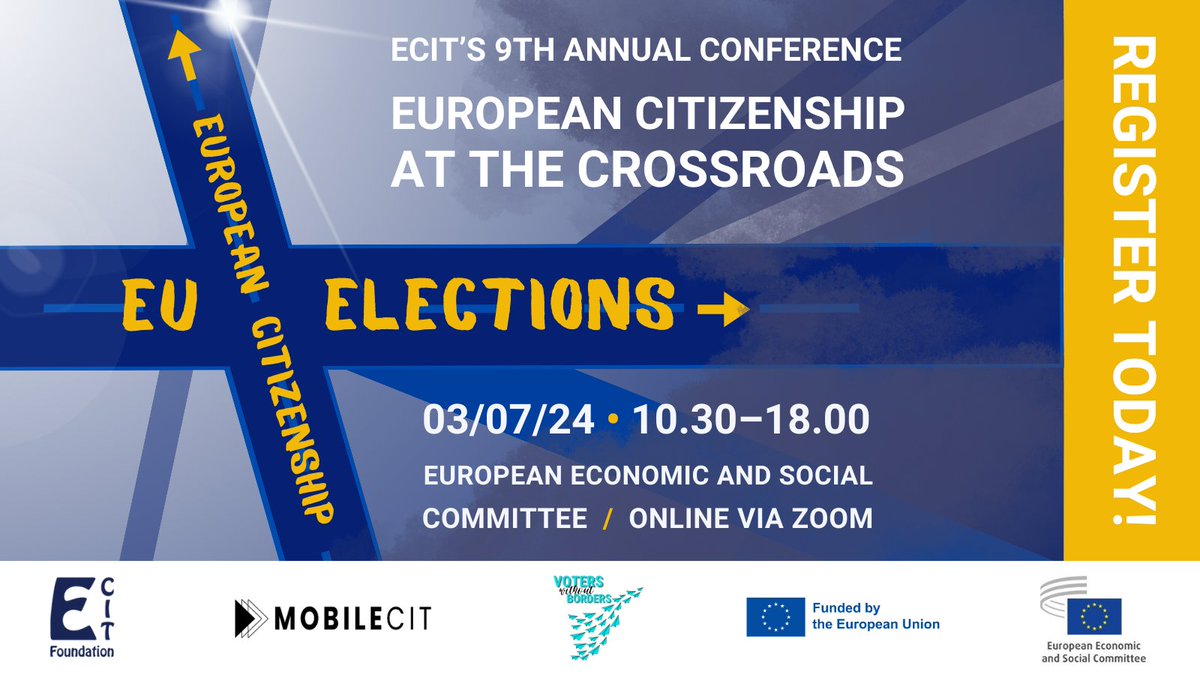 EESC_SOC's tweet image. 🚨 Nationalism and xenophobia are on the rise in Europe. How can we counteract them?
Join @ECITFound  at "European Citizenship at the Crossroads" on July 3rd at the @EU_EESC 
Shape the future of EU citizenship with experts and policymakers!
📅 Register: ecit-foundation.eu/annual-confere…