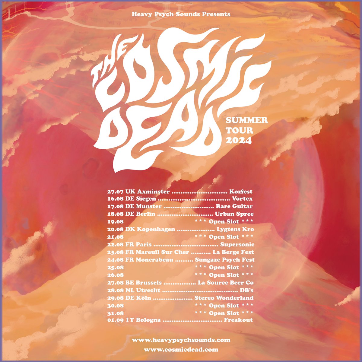 EU tour dates incoming!! More info at cosmicdead.com ✨🛸✨