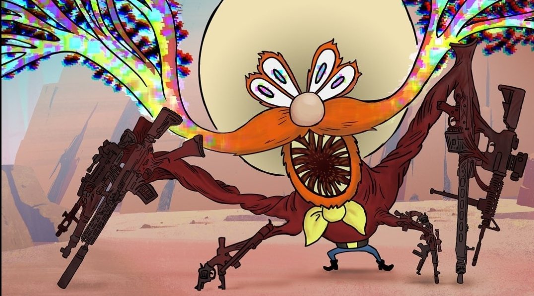 andrex55555's tweet photo. I try too recreate dodgegreenly and @Nam3Normal art style too lol, i would like opinions plzzz (i made darwin)  #pibby https://t.co/7PmqtJ4KLJ
