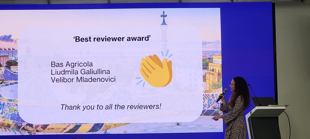 Dr Joanna Tai (@drjoannat) on Twitter photo Awards now. Highest rated papers, JURE papers, and peer reviewer.
Congratulations to <a href="/JuusoNieminen/">Juuso Henrik Nieminen</a>, <a href="/RickeyNathan/">Nathan Rickey</a>, and the three best reviewers Bas, Liudmila and <a href="/VMladenovici/">Velibor Mladenovici</a>
#sig1conference Awards now. Highest rated papers, JURE papers, and peer reviewer.
Congratulations to <a href="/JuusoNieminen/">Juuso Henrik Nieminen</a>, <a href="/RickeyNathan/">Nathan Rickey</a>, and the three best reviewers Bas, Liudmila and <a href="/VMladenovici/">Velibor Mladenovici</a>
#sig1conference