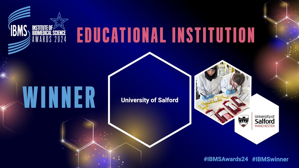 The second #IBMSWinner for Education Institution is University of Salford @salforduni! Congratulations #IBMSAwards24 (2/2)