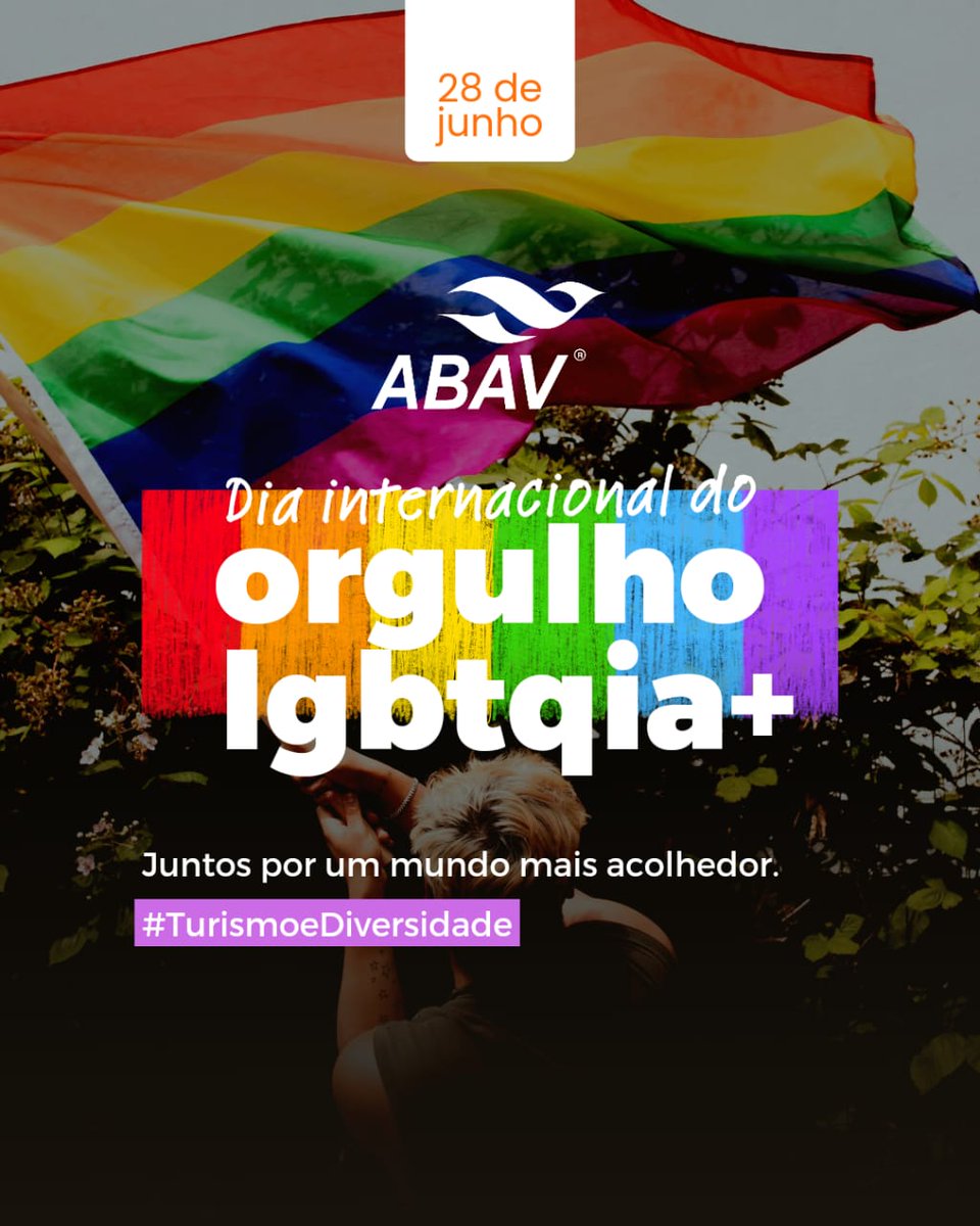 Hoje comemoramos o amor em todas as suas formas e a importância da inclusão e diversidade no Turismo. Juntos, construímos um mundo mais acolhedor e respeitoso.

Viaje com orgulho, viaje com amor. 🌍❤️

<a href="/camaralgbtbr/">Câmara LGBT Brasil</a>  <a href="/IGLTA/">IGLTA</a>