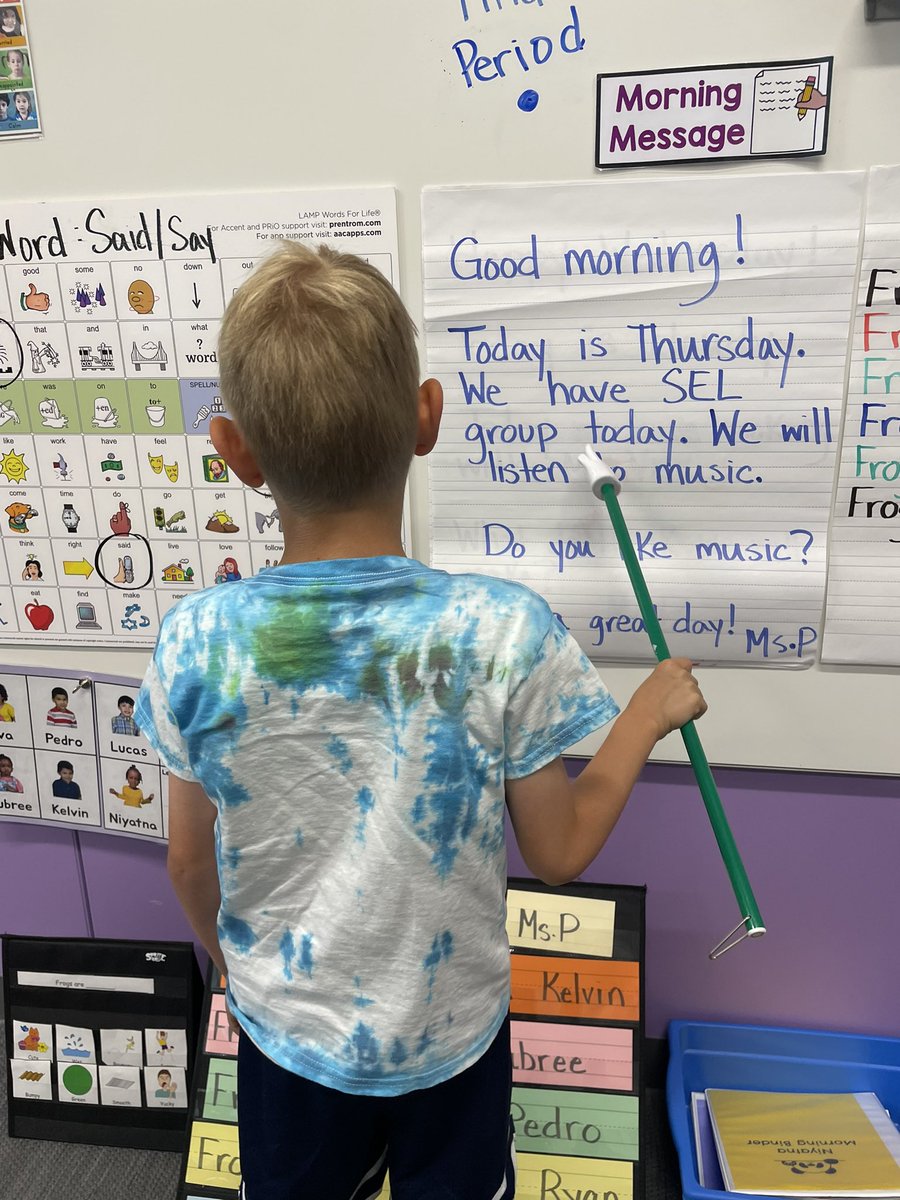 Love when someone else reads our morning message! #Readtopiago