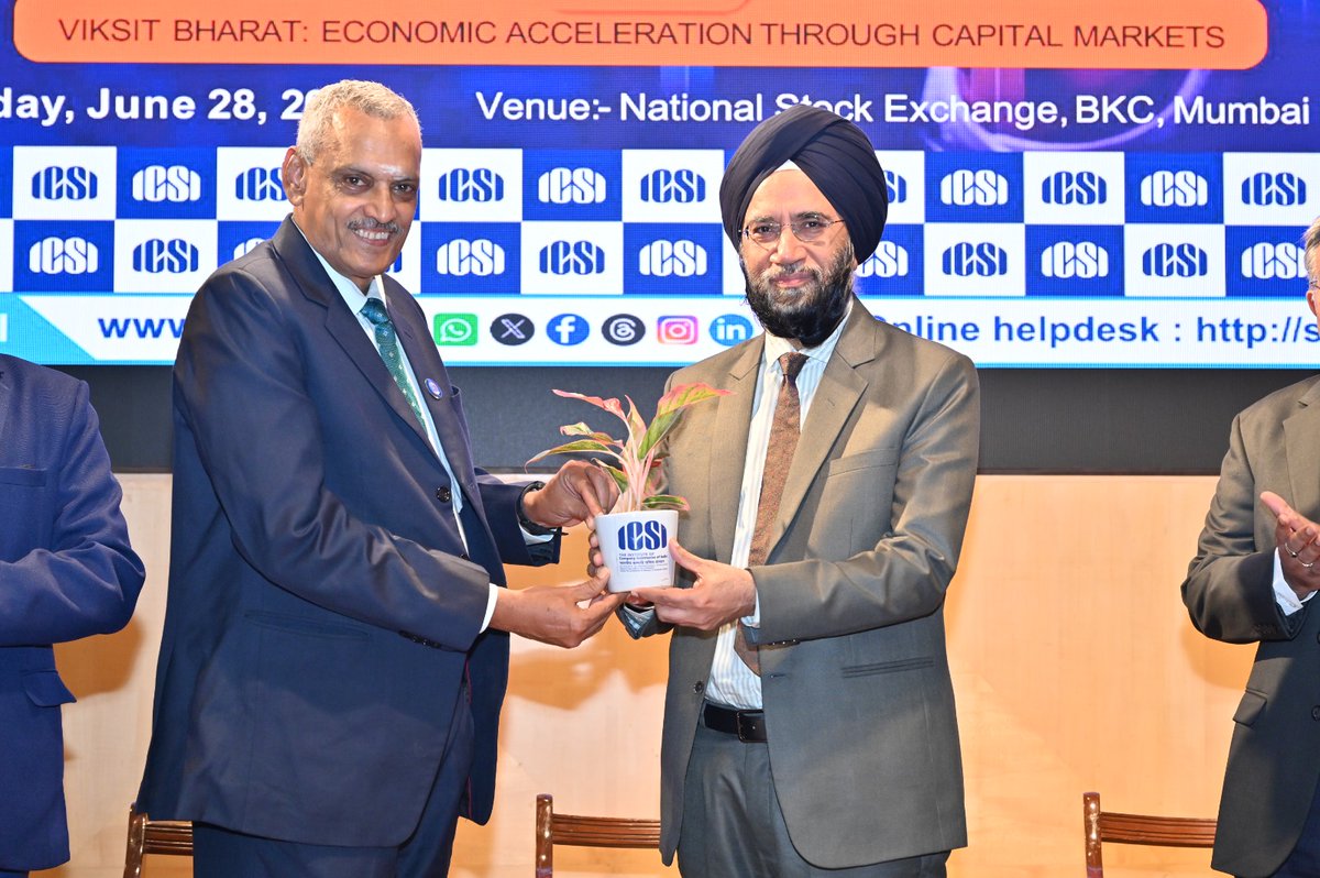 icsi_cs's tweet photo. #ICSI celebrates #CapitalMarketsWeek 2024 at #NSE, Mumbai @NSEIndia https://t.co/r6ThLJWF1H