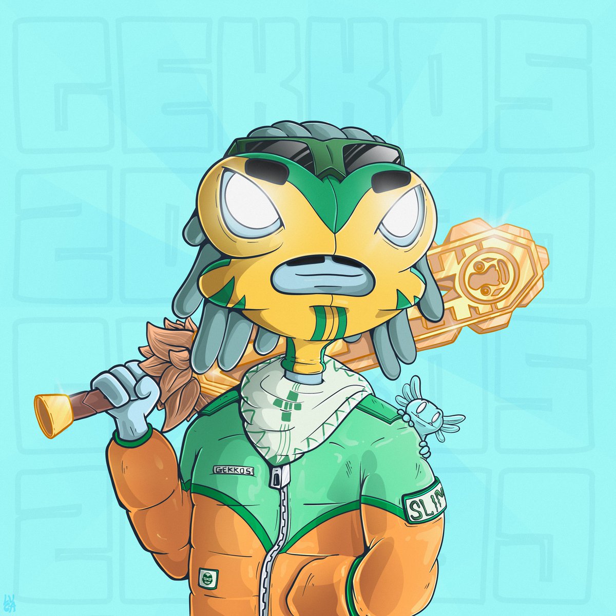 GM SOLANA 🛸

Following the auction of "Mo's Bar", the invasion of the GEKKOS commences! 🔥

Words genuinely can't describe how nervous and excited i am to finally start releasing this collection. I have put so much time and effort into each one of the pieces so far. I've even