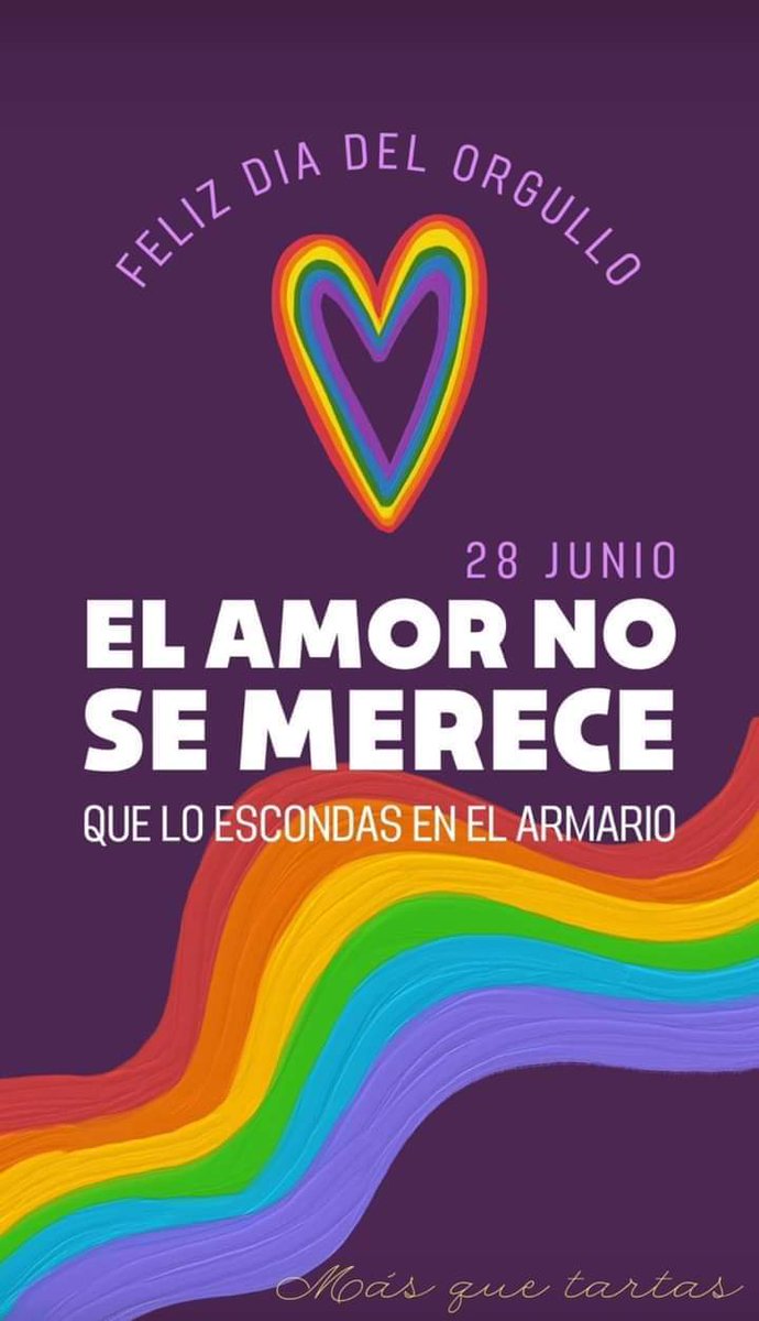 Por la diversidad y por la integración de todo tipo de familias.
🏳️‍🌈🏳️‍⚧️👬👭👫🌈💞
Por ser lo que se quiera ser.
Por amar a quien se quiera amar. 

#Orgullo
#pride2024 
#Orgullo2024 
#PrideMonth2024