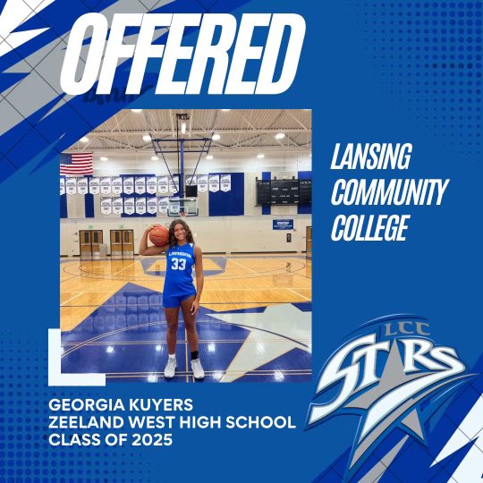 Georgia Kuyers (@georgiakuyers) on Twitter photo After the opportunity to explore the campus of LCC and meet some of the womenâs basketball team, I am honored to receive an official offer. <a href="/coachhudsonlcc/">Megan Hudson</a> <a href="/LCCstarsWBB/">Lansing Community College Womenâs Basketball</a> <a href="/ZWGIRLSBBALL/">Zeeland West Girls Basketball</a> <a href="/MittenRecruit/">MittenRecruit</a> After the opportunity to explore the campus of LCC and meet some of the womenâs basketball team, I am honored to receive an official offer. <a href="/coachhudsonlcc/">Megan Hudson</a> <a href="/LCCstarsWBB/">Lansing Community College Womenâs Basketball</a> <a href="/ZWGIRLSBBALL/">Zeeland West Girls Basketball</a> <a href="/MittenRecruit/">MittenRecruit</a>