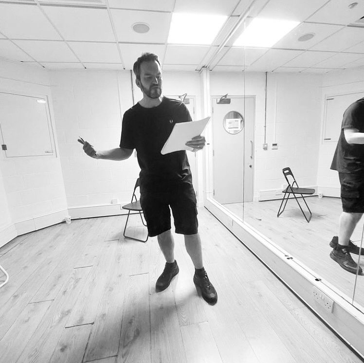 Pancheers's tweet photo. End of our first week of rehearsals for Before Nell & After Agincourt. @felixuff absolutely smashing it. It’s all coming to life in the most gut-punching way. @drpaulolding @TheatreAtTabard #rehearsals #theatre #makeyourownwork https://t.co/3webyTB7BT