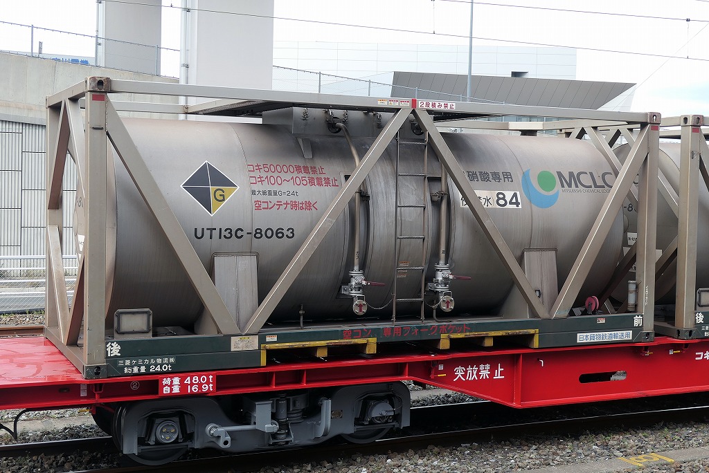 ☆ UT13C 濃硝酸専用タンクコンテナデカール＋塗装済コンテナ8個(＋