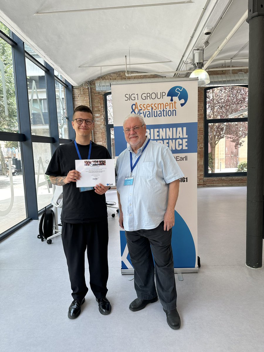 Juuso Henrik Nieminen (@juusonieminen) on Twitter photo Whoah - our paper on a meta-review of five decades of self-assessment research with Prof. David Boud has won the <a href="/EarliSig1/">EARLI SIG 1</a> Best Submission Award 2024!!! 🤩 What a wild way to end the conference season! Stay tuned for published findings, hopefully sooner rather than later… Whoah - our paper on a meta-review of five decades of self-assessment research with Prof. David Boud has won the <a href="/EarliSig1/">EARLI SIG 1</a> Best Submission Award 2024!!! 🤩 What a wild way to end the conference season! Stay tuned for published findings, hopefully sooner rather than later…