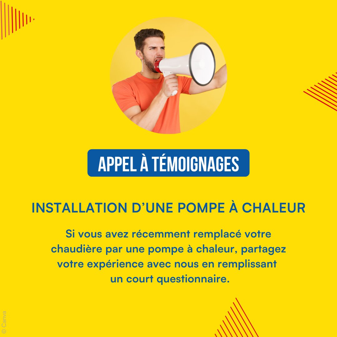 Vous avez récemment installé une pompe à chaleur ? Positive ou négative votre expérience nous intéresse.
Un court questionnaire est à votre disposition ici 👇
quechoisir.org/formulaire-ins…