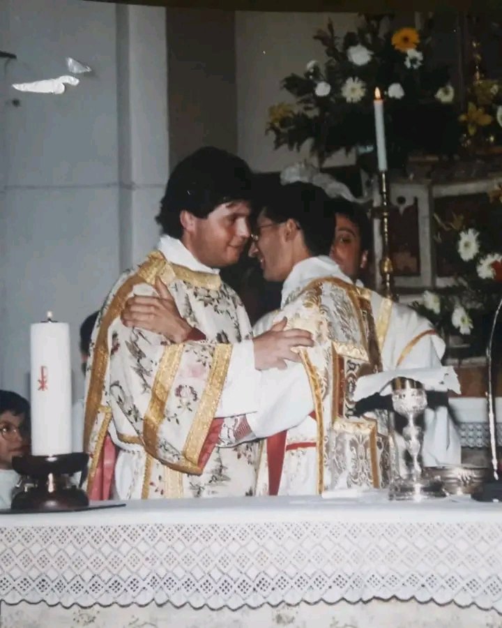 Grato recuerdo con don Mauro...1994 en Civitaretenga