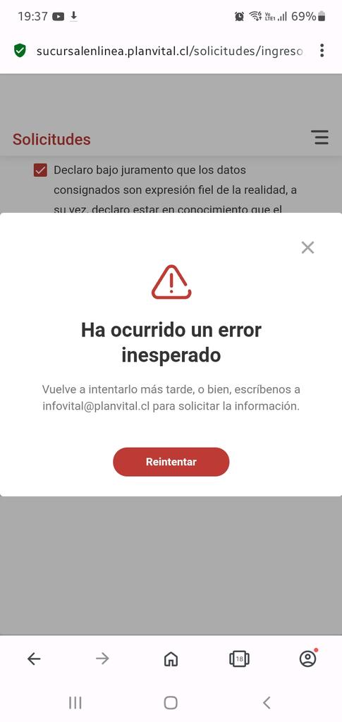 jeanclon's tweet photo. @planvitalafp no se pueden hacer solicitudes via web. Ya tienen mucho tiempo asi y no responden por correo. https://t.co/tStAWdAhaJ