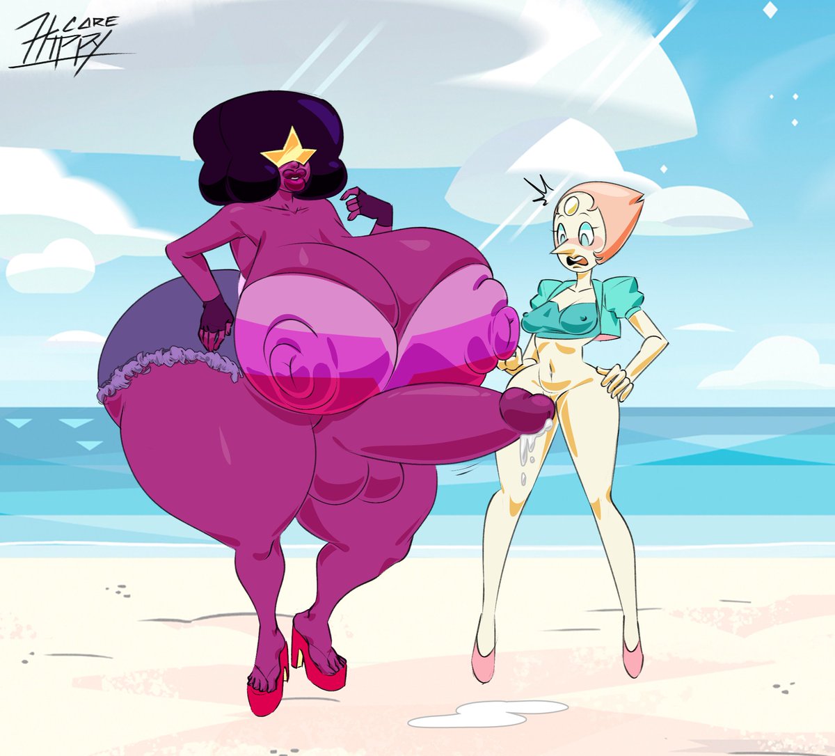 core_hippy32391's tweet photo. Let's fuse? 

#NSFW #garnet #pearl https://t.co/ezAaIIwvIY