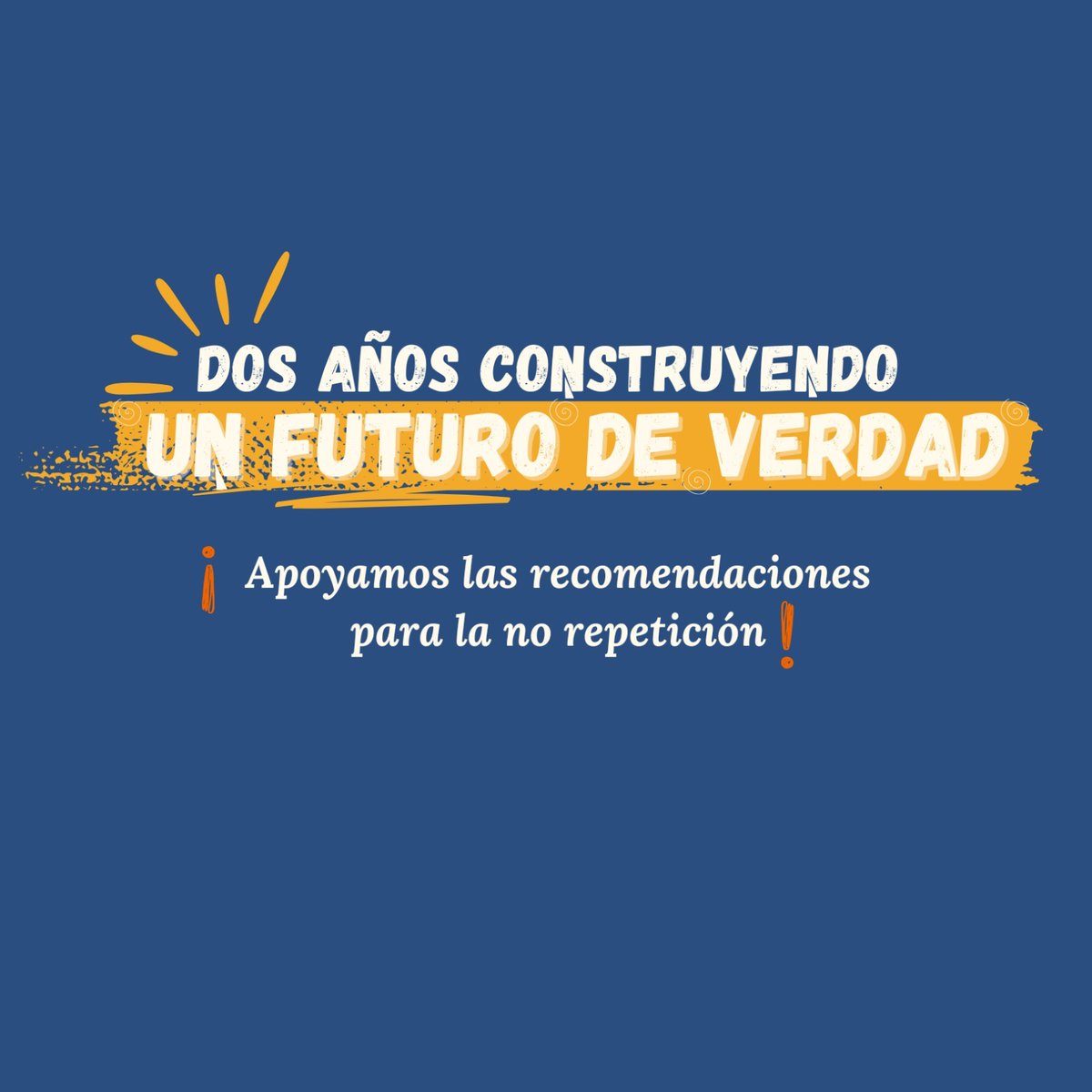 El informe de la <a href="/ComisionVerdadC/">Comisión de la Verdad</a> entregado hace dos años (28 junio), nos dijo que el 80% de personas asesinadas en la guerra en Colombia han sido población civil, no combatiente. Es una verdad para No Repetir...es una verdad para buscar la paz!!
#DosAñosUnFuturoDeVerdad