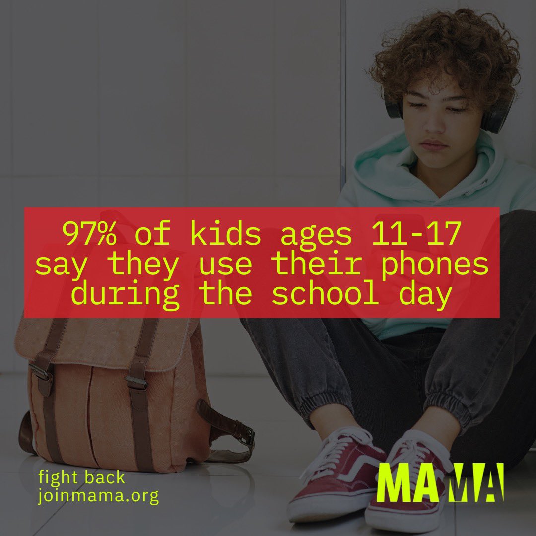_WeAreMAMA's tweet photo. Phones do NOT belong in schools. Period. #KidsBeforeTech https://t.co/VtTQByUC16