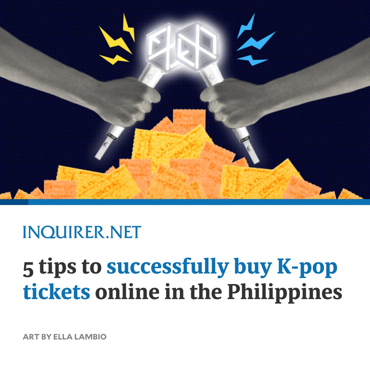inquirerdotnet's tweet photo. Securing K-pop concert tickets is a battlefield. While it is stressful, these handy tips will make sure you overcome the chaotic world of buying K-pop tickets online in the Philippines! 
 
READ MORE: https://t.co/MhHhrbUvNa https://t.co/c5syaP6TCm
