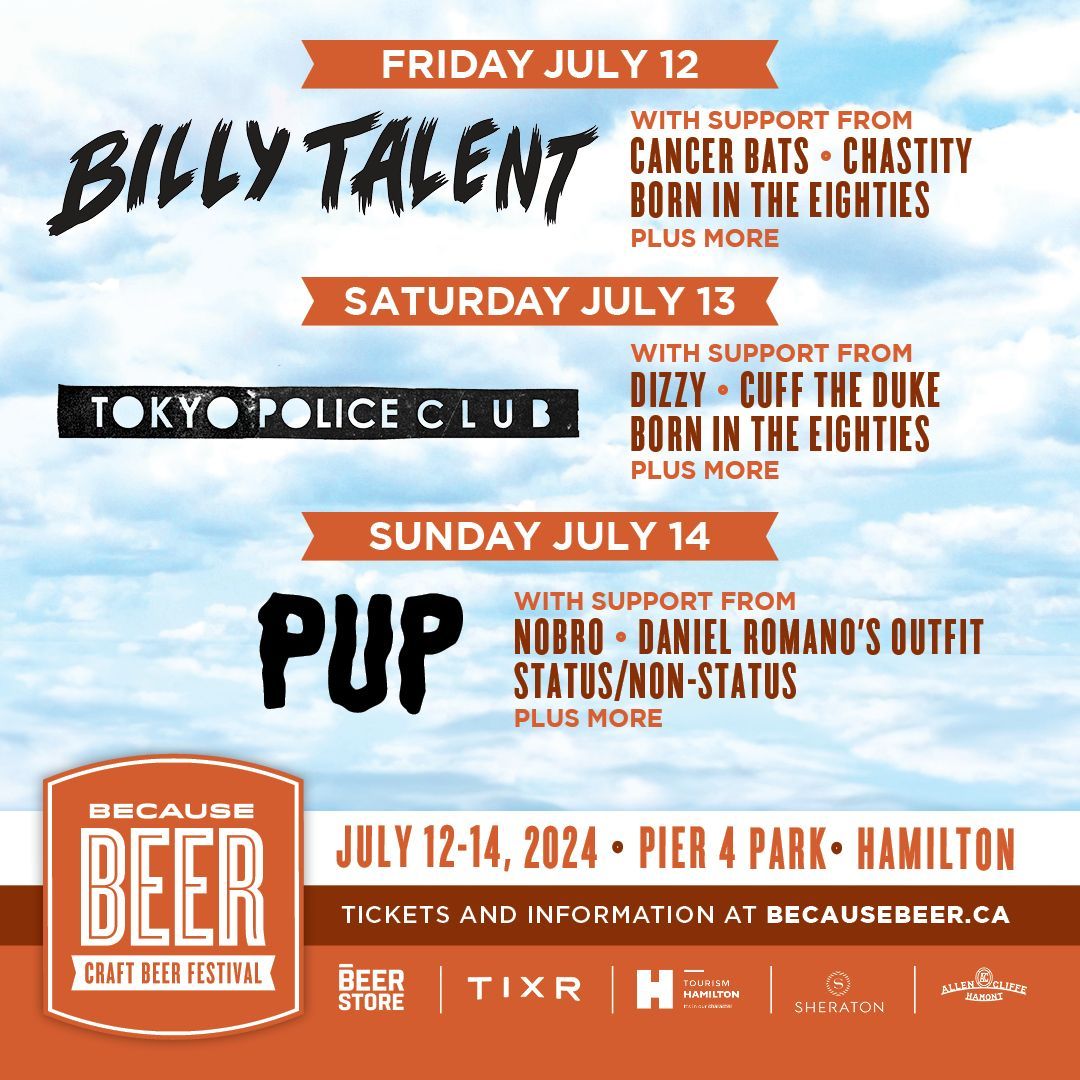 The long weekend is upon us and there's only TWO WEEKS until Because Beer takes over Pier 4 Park! 

*LOW TICKET WARNING FOR FRIDAY*  Don't delay! If you miss out, don't worry - you can still purchase a weekend pass and experience all three days of the festival for only $99!