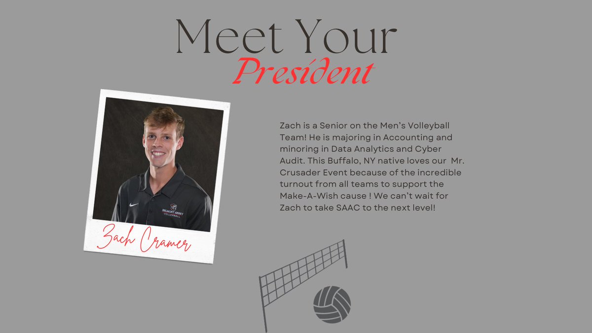 abbeysaac's tweet photo. Our fearless leader for the year is President Zach Cramer! Zach brings so much enthusiasm to SAAC. We know under his leadership SAAC will continue to break more records and make the SA experience even better! https://t.co/Ag4yt7shjh