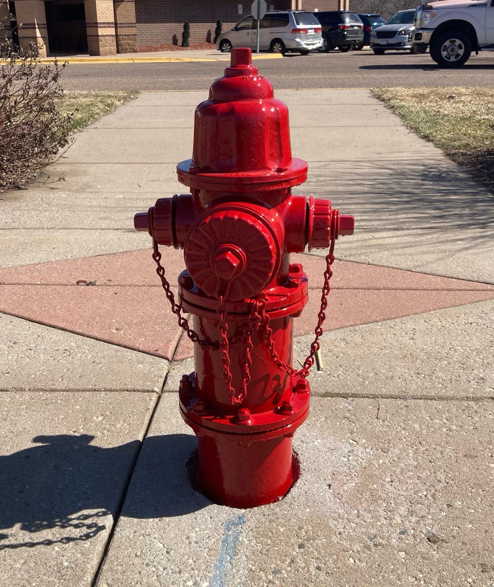 Don't be alarmed 🚨 Some fire hydrants are getting a fresh coat of paint this summer. Before the hydrant gets a shiny new coat of red, it is painted with a yellow primer which takes a few hours to dry. The painter will be back to get your hydrant looking brand new!