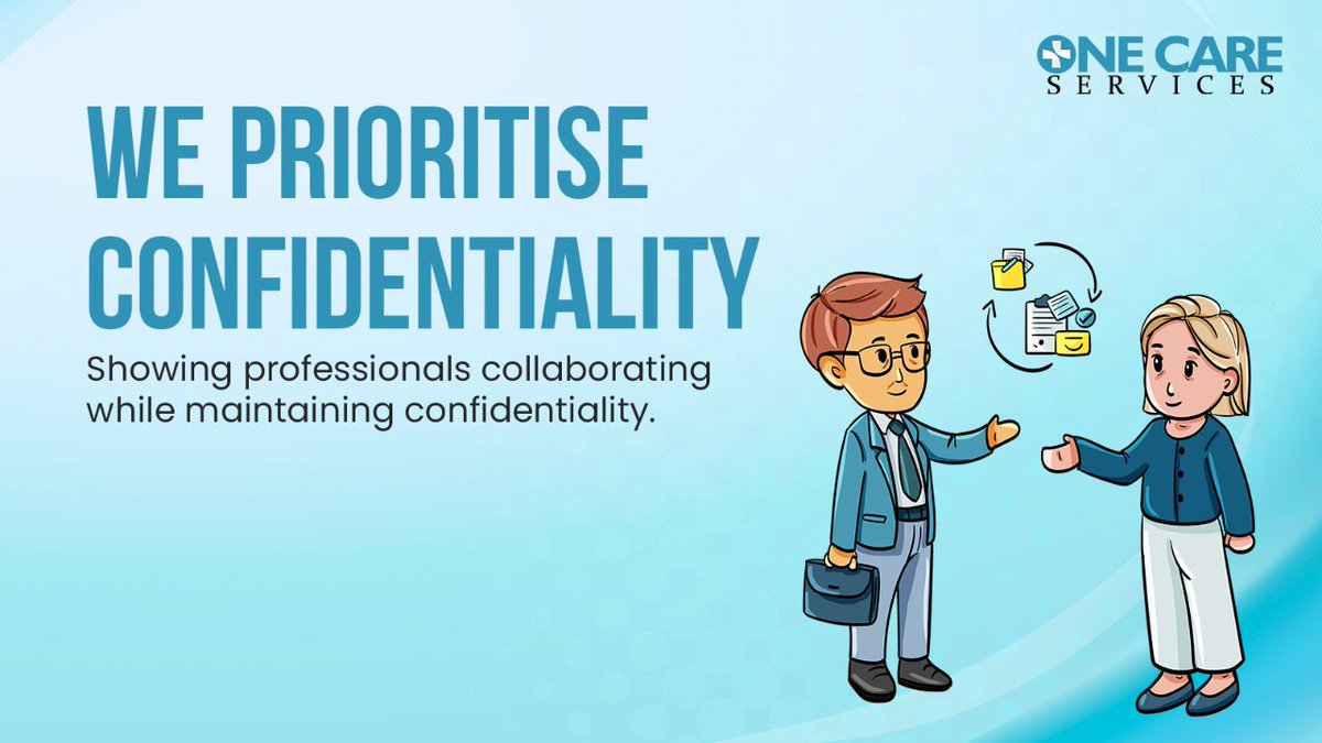ONECARESERVICES's tweet photo. Your privacy matters! With us, your personal information is kept confidential and secure. Count on us for discreet care and support. #Confidentiality #PrivacyProtection #GDPR https://t.co/TMeFpMzjpd