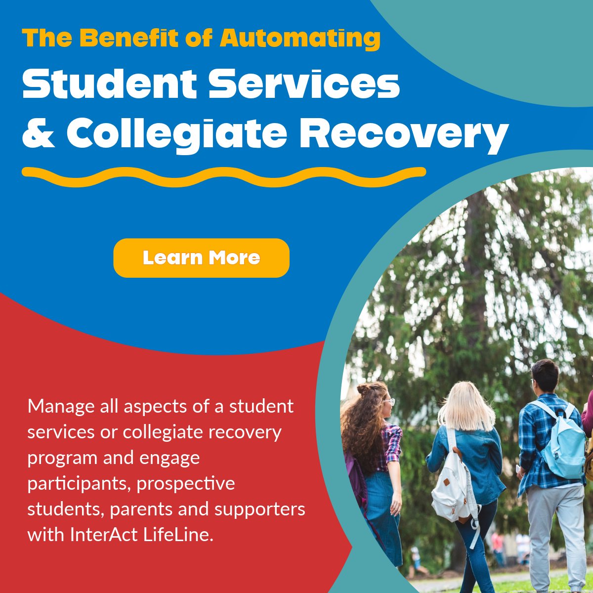 Interact LifeLine allows colleges and universities to expand their reach to educate and engage current and prospective students, families, the community, donors, and sponsors.

ow.ly/1CtE50SoB8V

#CollegiateRecovery #VirtualCare #Addiction #Recovery